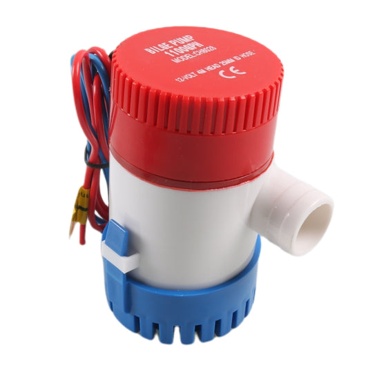 12V-1100GPH Boat / RV Bilge Sump Water Pump with Black Drain Pipe by buy2fix
