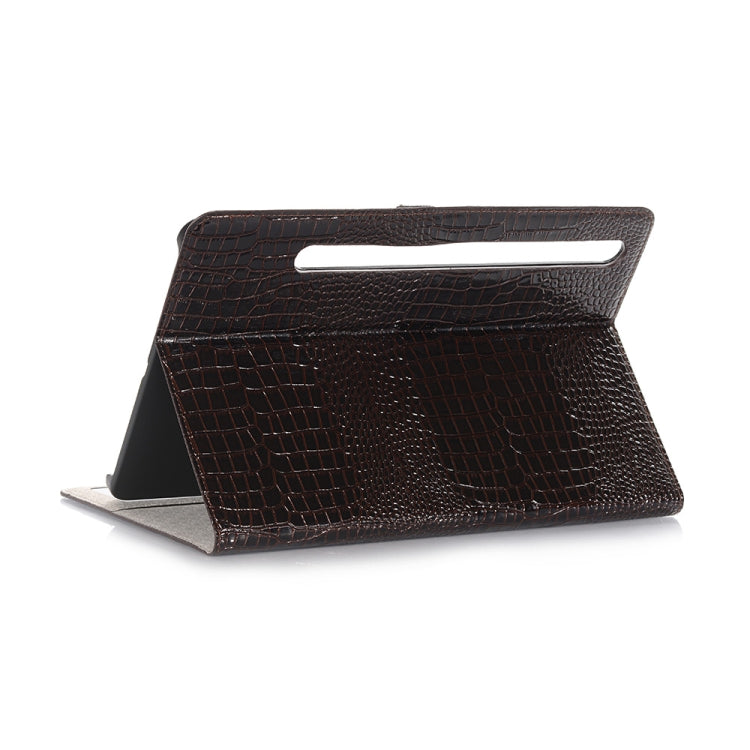 For Samsung Galaxy Tab S9 FE Crocodile Texture Leather Tablet Case(Black) by buy2fix