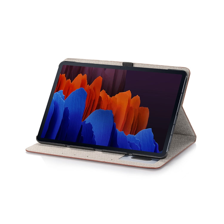 For Samsung Galaxy Tab S9 Crocodile Texture Leather Tablet Case(Brown) by buy2fix