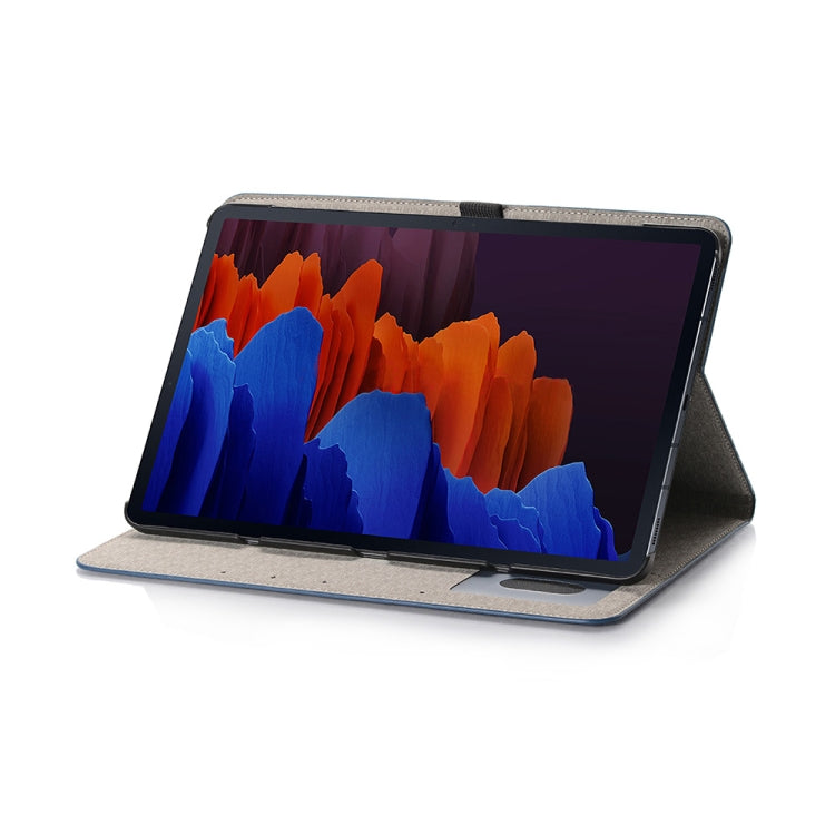 For Samsung Galaxy Tab S9 Crocodile Texture Leather Tablet Case(Blue) by buy2fix