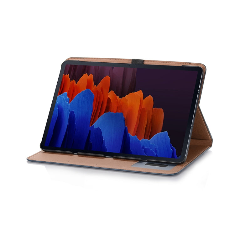 For Samsung Galaxy Tab S9 Retro Book Leather Tablet Case(Dark Blue) by buy2fix