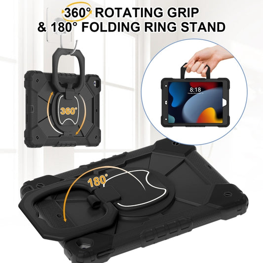 For iPad 10.2 2021 / 2020 / 2019 Contrast Color Robot Silicone Hybrid PC Tablet Case(Black) - iPad 10.2 Cases by buy2fix | Online Shopping UK | buy2fix