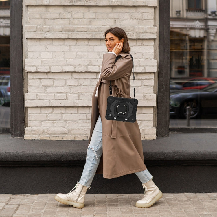 For iPad mini 2024 / mini 6 Contrast Color Robot Silicone Hybrid PC Tablet Case(Black) - iPad mini 2024 Cases by buy2fix | Online Shopping UK | buy2fix