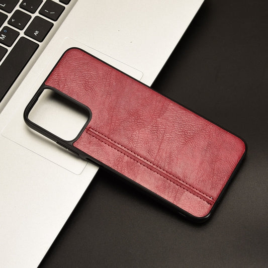 For Motorola Moto G Power 5G 2024 Cow Pattern Sewing Back Cover Phone Case(Red) by buy2fix