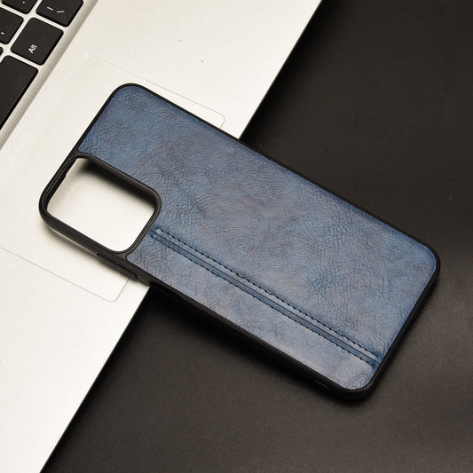 For Motorola Moto G 5G 2024 / G Play 5G 2024 Cow Pattern Sewing Back Cover Phone Case(Blue) by buy2fix