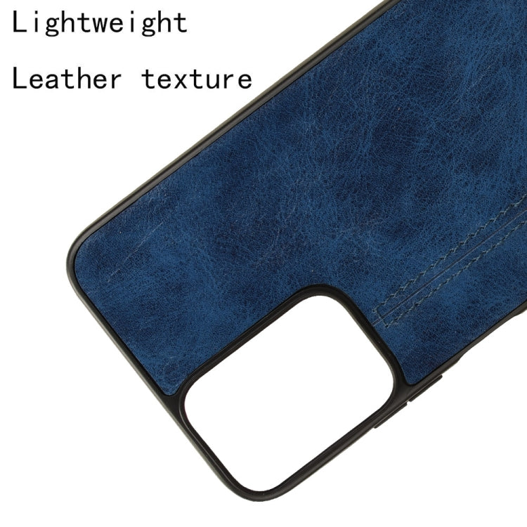 For Motorola Moto G 5G 2024 / G Play 5G 2024 Cow Pattern Sewing Back Cover Phone Case(Blue) by buy2fix