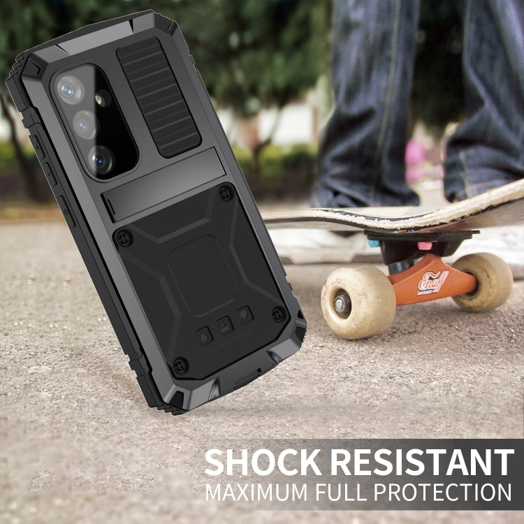 For Samsung Galaxy S24 5G R-JUST Life Waterproof Dustproof Shockproof Phone Case(Black) by R-JUST