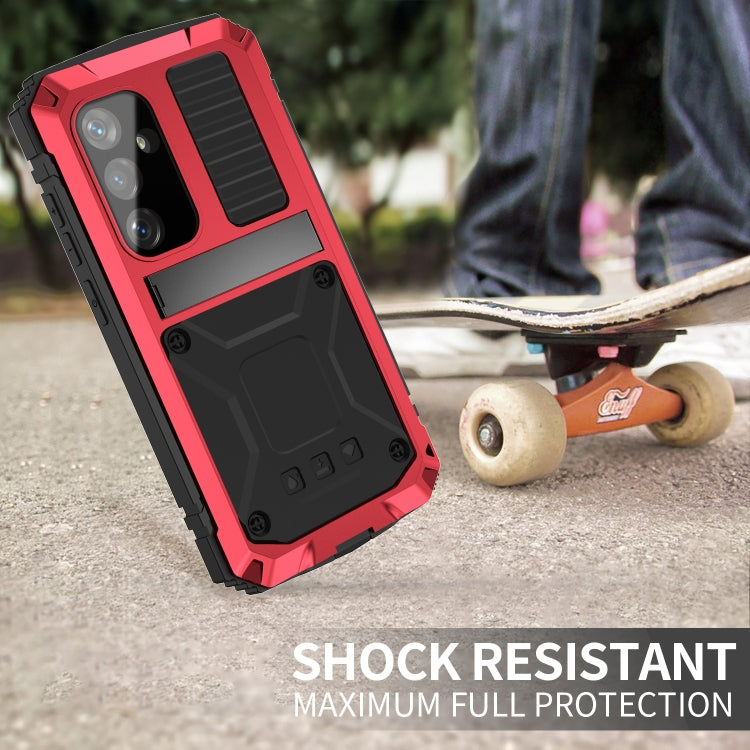 For Samsung Galaxy S24 5G R-JUST Life Waterproof Dustproof Shockproof Phone Case(Red) by R-JUST