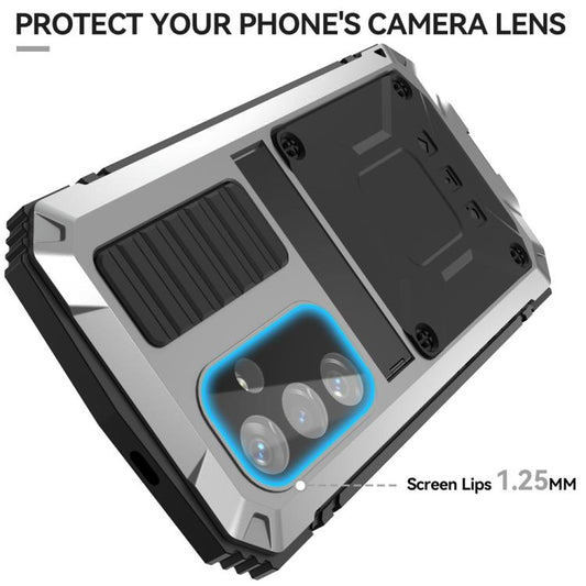 For Samsung Galaxy S25 5G R-JUST Life Waterproof Dustproof Shockproof Phone Case(Silver) - Galaxy S25 5G Cases by R-JUST | Online Shopping UK | buy2fix