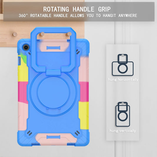 For Samsung Galaxy Tab A9+ Handle Robot Silicone Hybrid PC Tablet Case(Camouflage Blue) - Galaxy Tab A9+ by buy2fix | Online Shopping UK | buy2fix