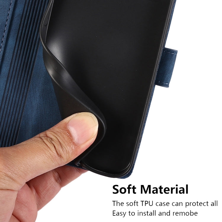 For Samsung Galaxy S24+ / S25+ 5G Orchid Butterfly Embossed Leather Phone Case(Blue) by buy2fix