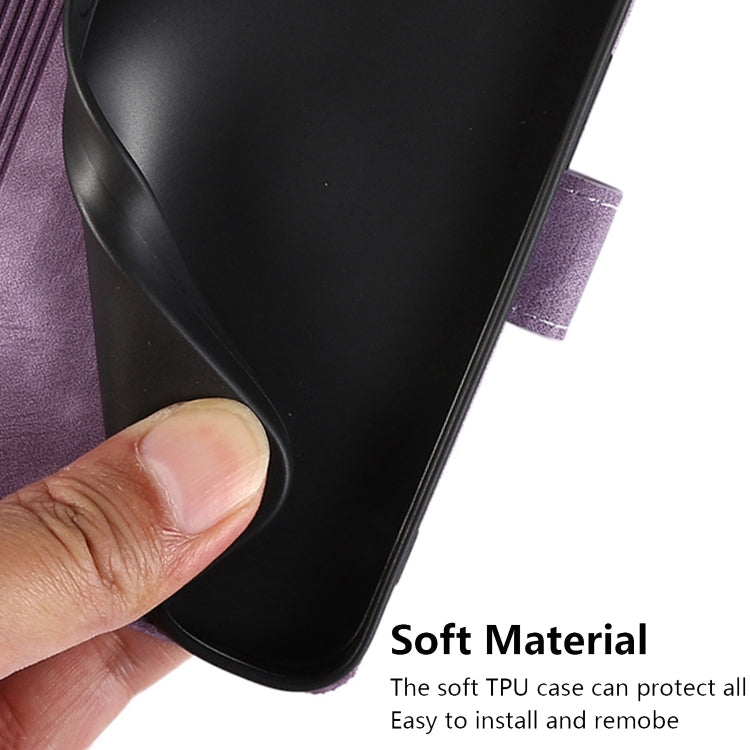 For Samsung Galaxy S24+ / S25+ 5G Orchid Butterfly Embossed Leather Phone Case(Purple) by buy2fix