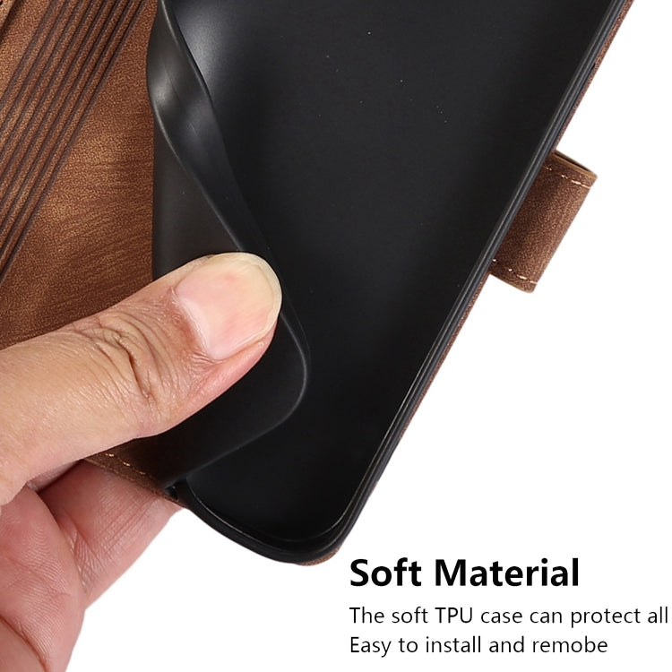 For Samsung Galaxy S24+ / S25+ 5G Orchid Butterfly Embossed Leather Phone Case(Brown) by buy2fix