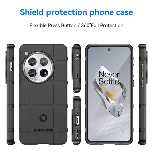 For OnePlus 12 Full Coverage Shockproof TPU Phone Case(Black) by buy2fix