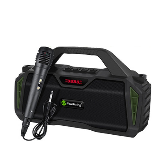 NewRixing NR6011 20W Portable Wireless Bluetooth Speaker TWS Subwoofer(Green) by NewRixing