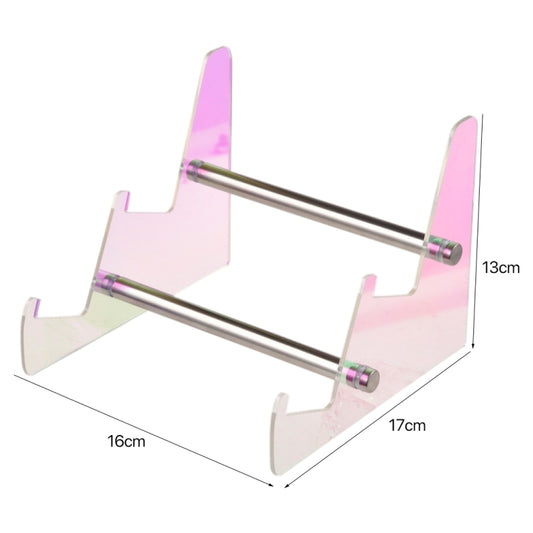 Acrylic Colorful Keyboard Storage Display Stand, Style:Dual Layer by buy2fix