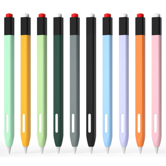 For Apple Pencil 2 Retro Pencil Style Stylus Pen Protective Case(Purple) by buy2fix