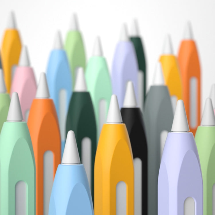 For Apple Pencil 2 Retro Pencil Style Stylus Pen Protective Case(Orange) by buy2fix