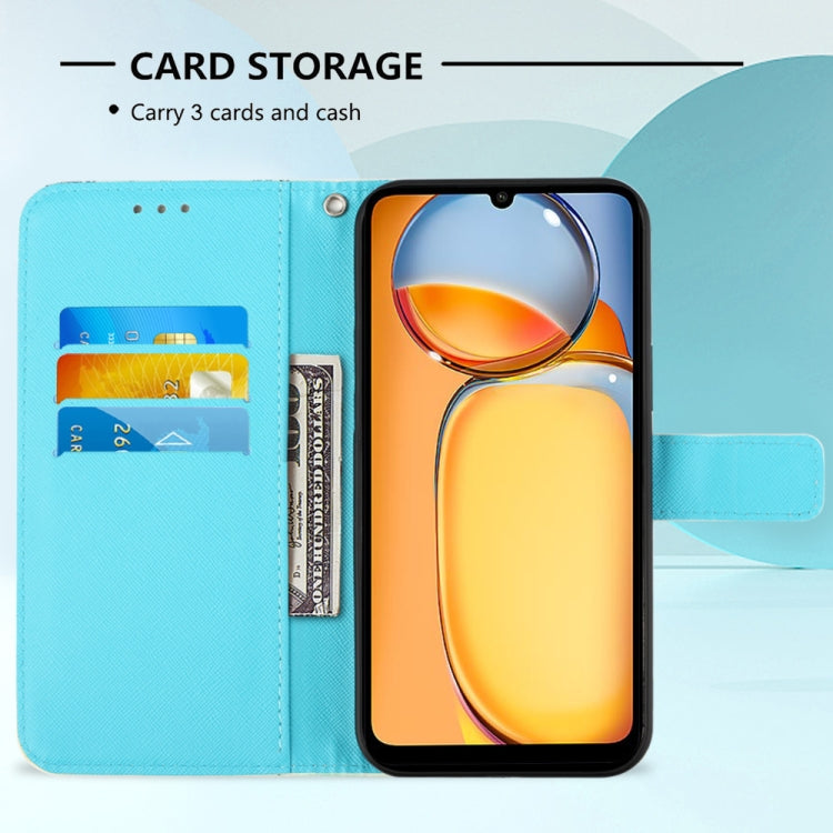 For Xiaomi Redmi 13C 3D Painting Horizontal Flip Leather Phone Case(Color Drop Wind Chimes) by buy2fix