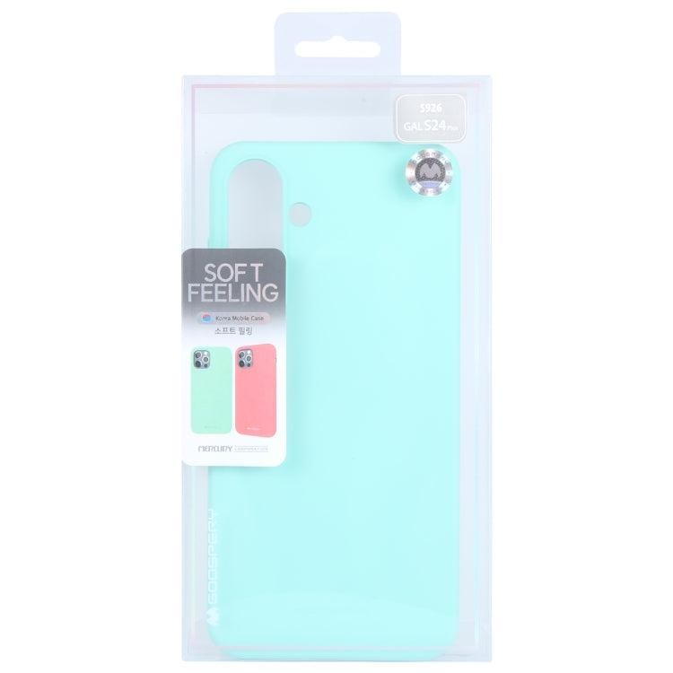 For Samsung Galaxy S24 5G GOOSPERY SOFT FEELING Liquid TPU Soft Phone Case(Mint Green) by GOOSPERY