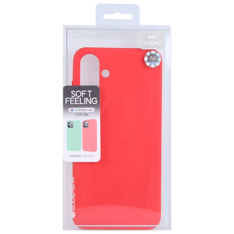 For Samsung Galaxy S24+ 5G GOOSPERY SOFT FEELING Liquid TPU Soft Phone Case(Red) by GOOSPERY