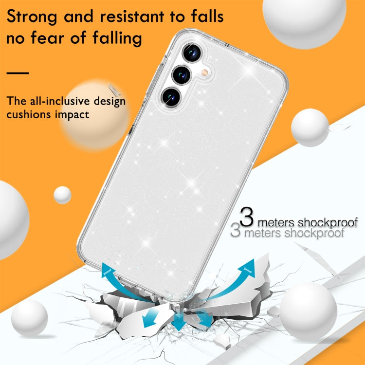 For Samsung Galaxy A55 5G Terminator Style Shockproof Phone Case(White) by buy2fix
