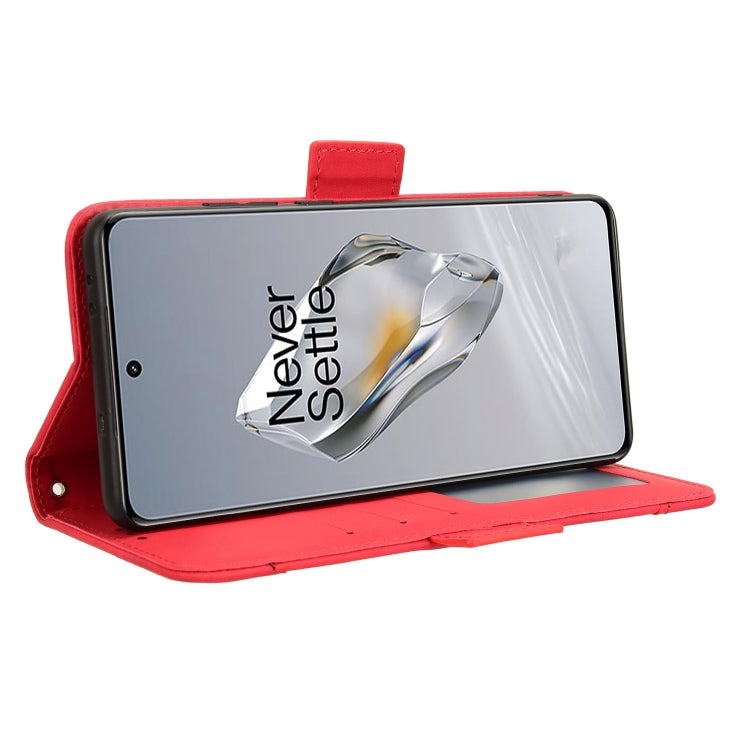 For OnePlus 12 Skin Feel Calf Texture Card Slots Leather Phone Case(Red) by buy2fix