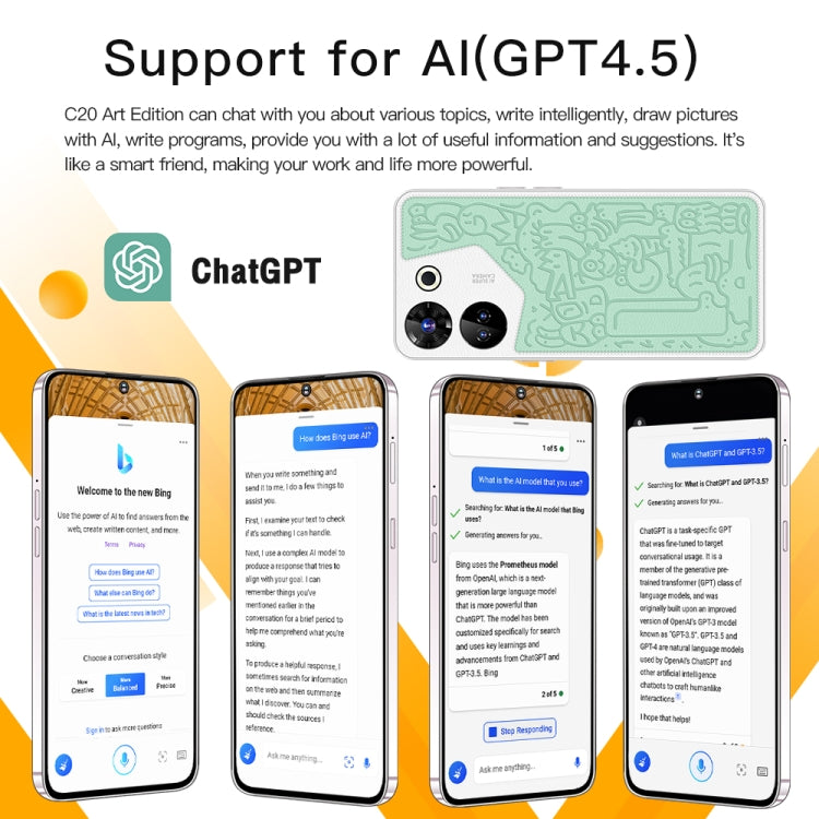 C20 Art Edition, 3GB+32GB, 6.53 inch Face Identification Android 8.1 MTK6753 Octa Core , Network: 4G, Dual SIM(Orange) by buy2fix