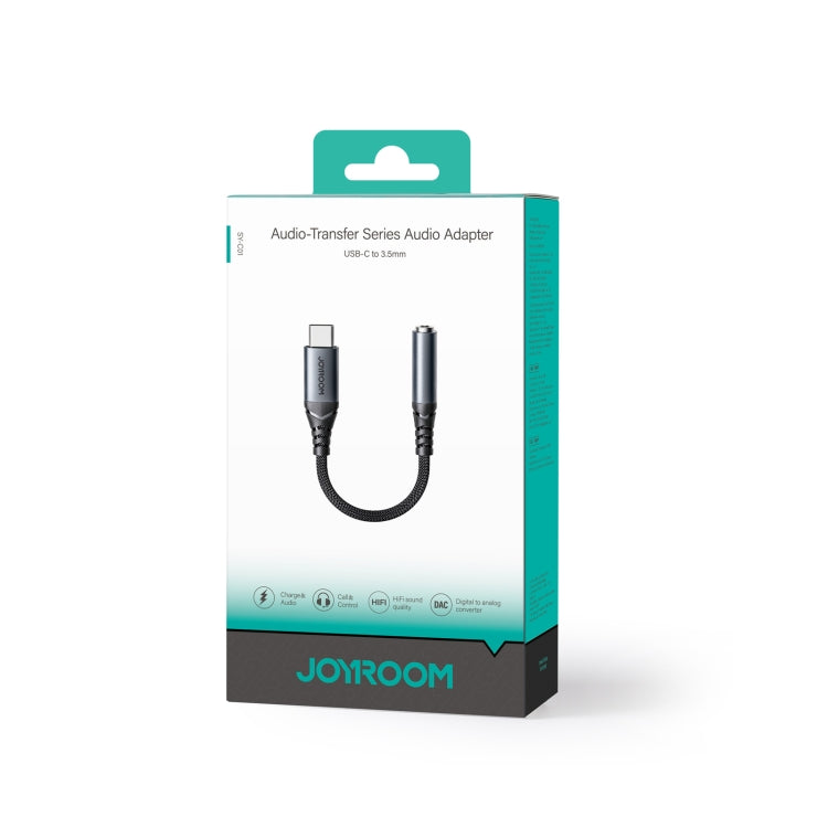 JOYROOM SY-C01 USB-C/Type-C to 3.5mm Audio Adapter Cable(Black) by JOYROOM
