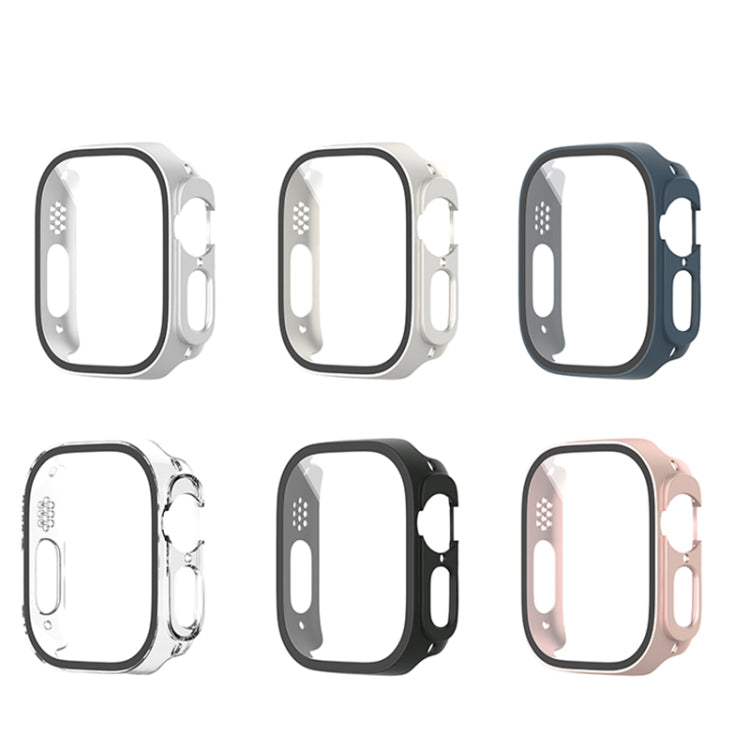 For Apple Watch Ultra 3 / 2 / 1 Ultra 49mm Painting PC Hybrid Tempered Film Integrated Watch Case(Rose Gold) by buy2fix