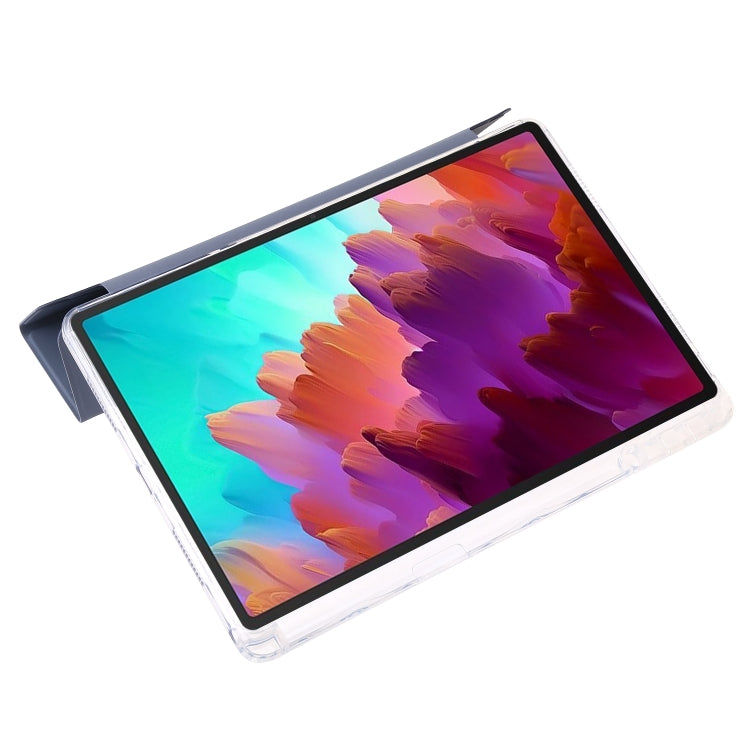 For Lenovo Tab M11 /Xiaoxin Pad 11 2024 Clear Acrylic Deformation Leather Tablet Case(Lavender) by buy2fix