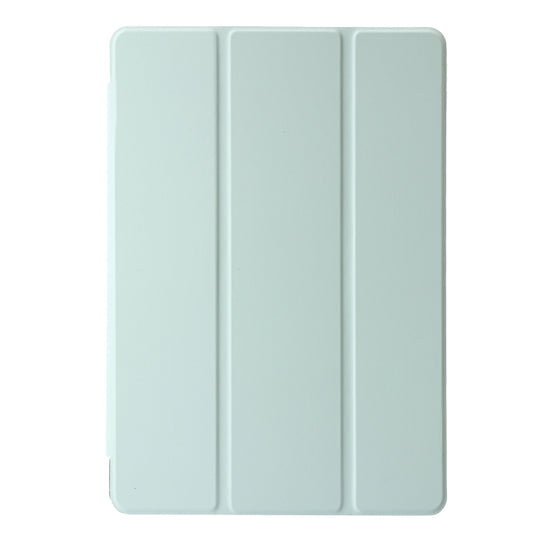 For Lenovo Tab M11 /Xiaoxin Pad 11 2024 Clear Acrylic 3-Fold Leather Tablet Case(Green) by buy2fix