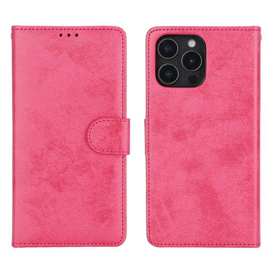 For iPhone 16 Pro Max 2 in 1 Detachable Phone Leather Case(Pink) by buy2fix