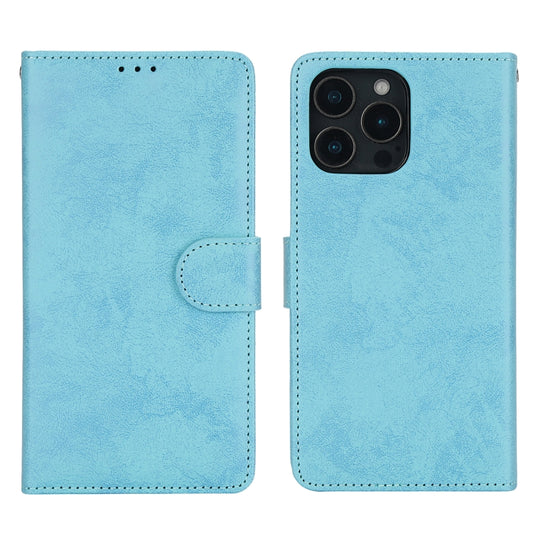 For iPhone 16 Pro 2 in 1 Detachable Phone Leather Case(Blue) by buy2fix