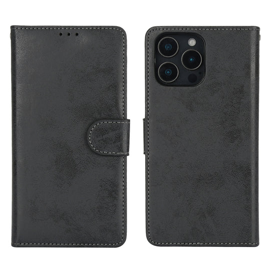 For iPhone 16 Pro 2 in 1 Detachable Phone Leather Case(Black) by buy2fix