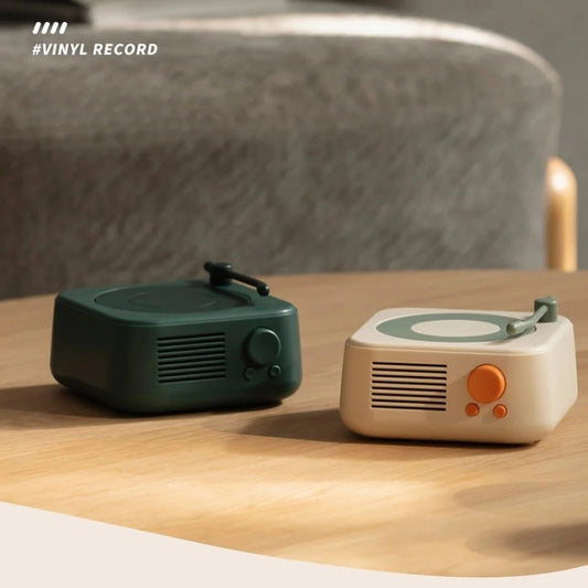 X17 Vintage Phonograph Record Player Wireless Bluetooth Music Speaker(White) by buy2fix