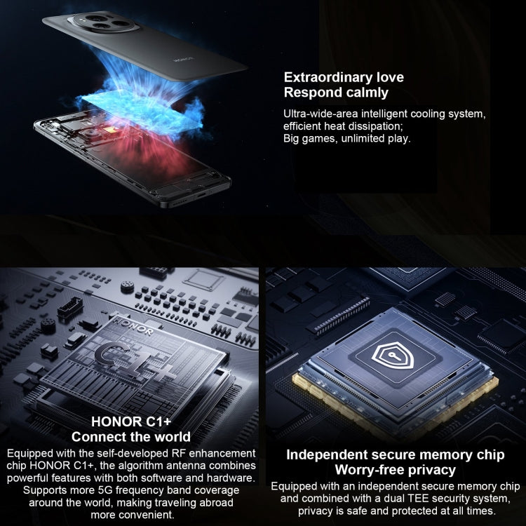 Honor Magic6 Pro, 16GB+512GB , 6.8 inch Magic OS 8.0 Snapdragon 8 Gen 3 Octa Core up to 3.3GHz, Network: 5G, OTG, NFC, Support Google Play(Green) by HONOR