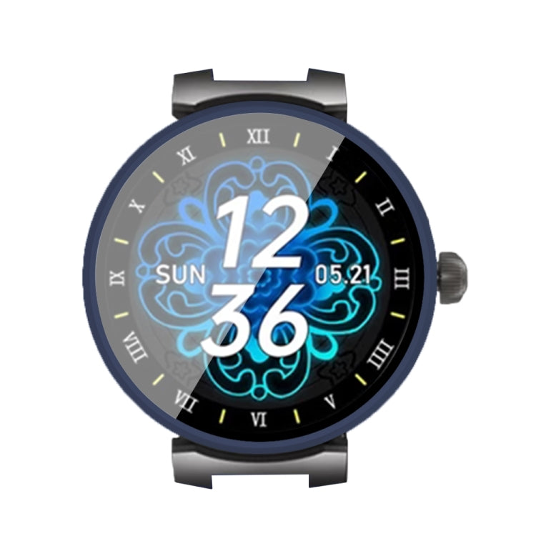 For Aigo GTV2 PC + Tempered Film Integrated Watch Protective Case(Midnight Blue) by buy2fix