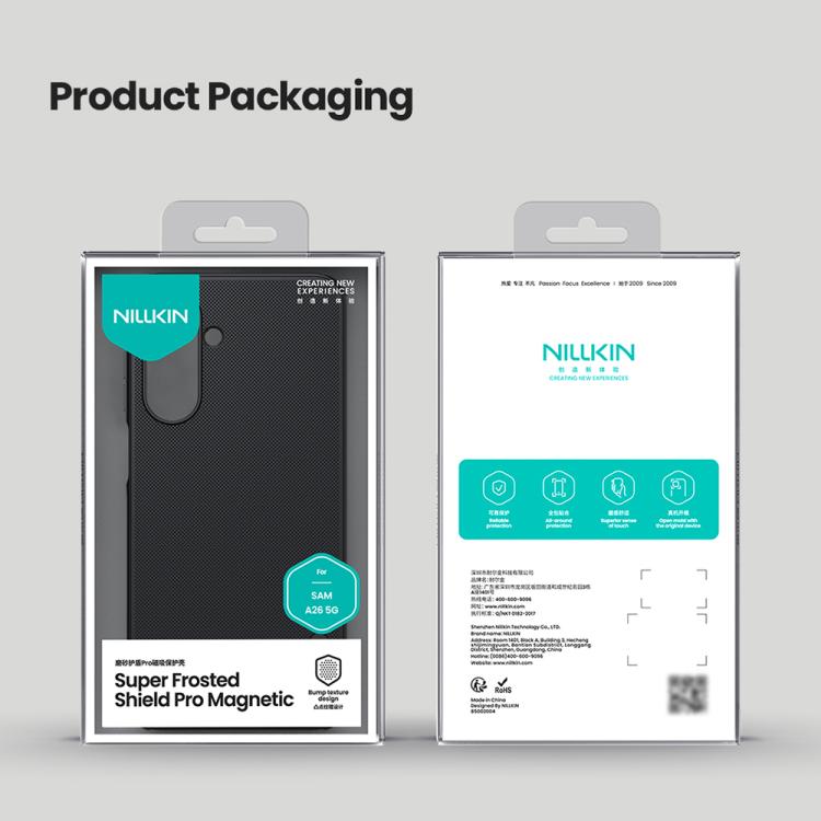 For Samsung Galaxy A26 5G NILLKIN Frosted Shield Pro Magnetic Phone Case(Black) - Galaxy Phone Cases by NILLKIN | Online Shopping UK | buy2fix