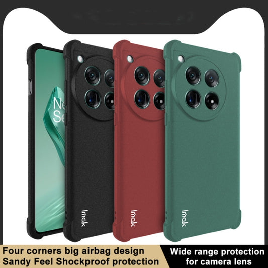 For OnePlus 12 5G imak Shockproof Airbag TPU Phone Case(Matte Green) by imak