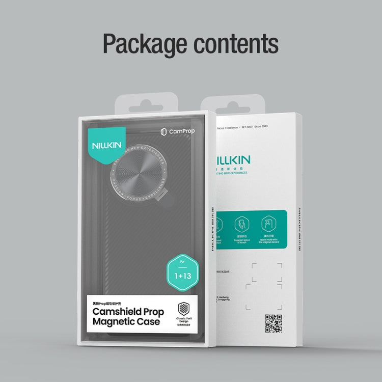 For OnePlus 13 NILLKIN CamShield Prop MagSafe Magnetic PC Phone Case(Black) by NILLKIN