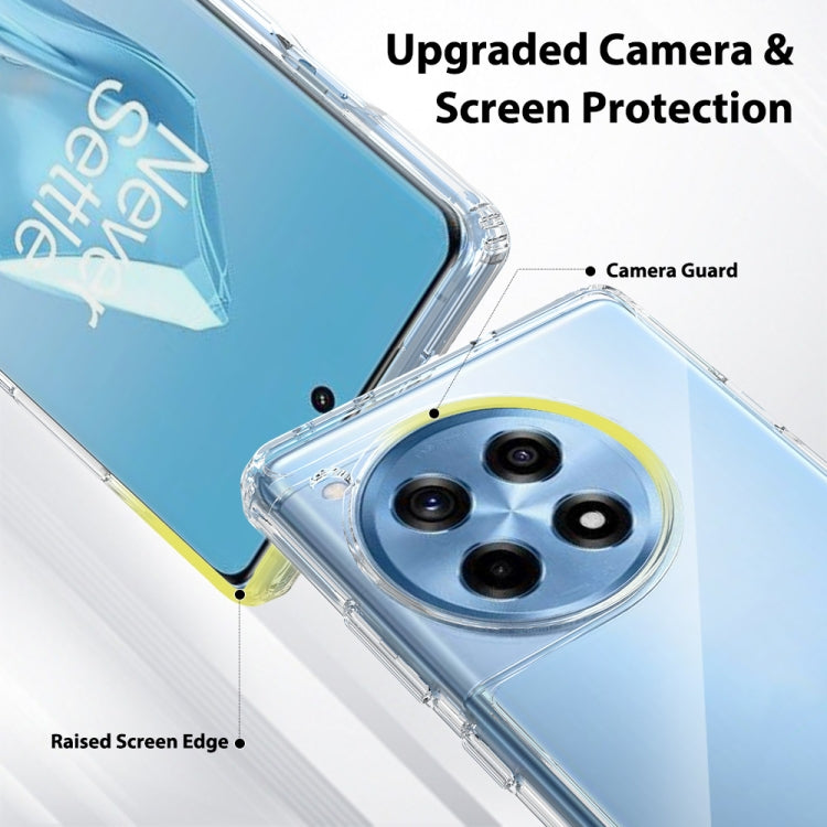 For OnePlus Ace 3 / 12R 5G Scratchproof Acrylic TPU Phone Case(Transparent) by buy2fix