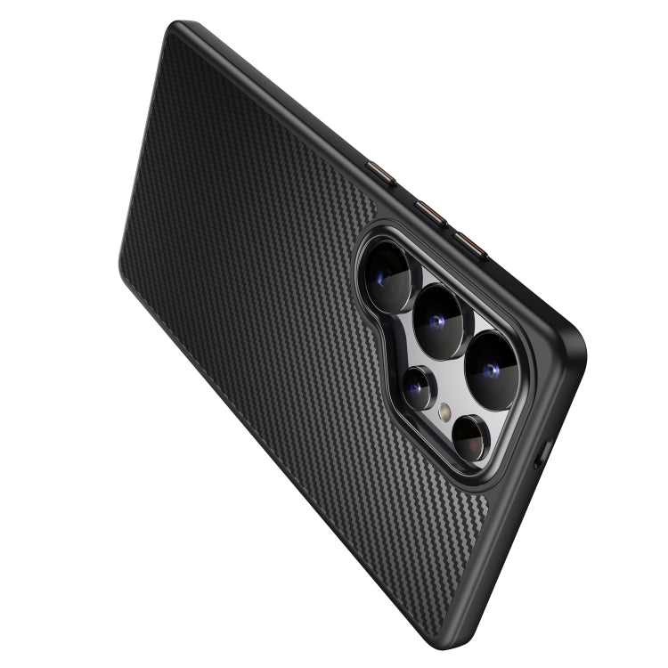 For Samsung Galaxy S25 Ultra 5G MagSafe Kevlar Fiber Shockproof Phone Case(Black) by buy2fix