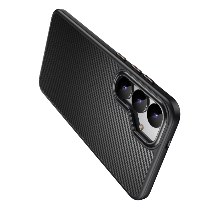 For Samsung Galaxy S25+ 5G MagSafe Kevlar Fiber Shockproof Phone Case(Black) by buy2fix