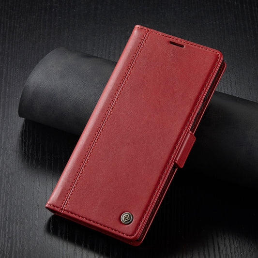 For Samsung Galaxy S24 Ultra LC.IMEEKE Skin-friendly Card Slots Leather Phone Case(Red) by LC.IMEEKE