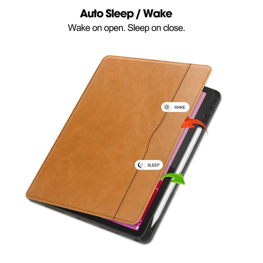 For Lenovo Tab M11/ Xiaoxin Pad 11 2024 Ultimate Pure Color Leather Smart Tablet Case(Brown) by buy2fix