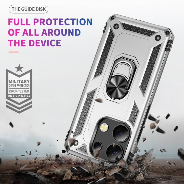 For Xiaomi Redmi Note 13 Pro+ 5G Shockproof TPU + PC Phone Case with Holder(Silver) by buy2fix