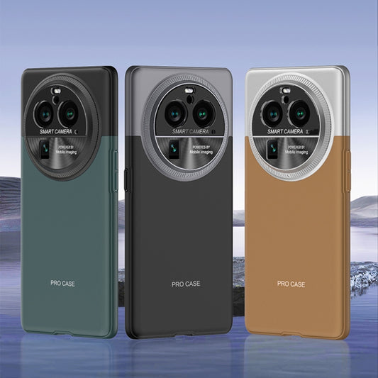 For OPPO Find X6 GKK Mortise-Tenon Connection Contrast Color Shockproof Phone Case(Green) by GKK