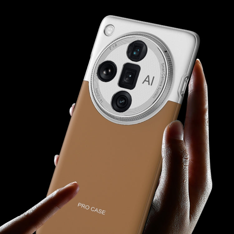 For OPPO Find X7 GKK Mortise-Tenon Connection Contrast Color Shockproof Phone Case(Black) by GKK