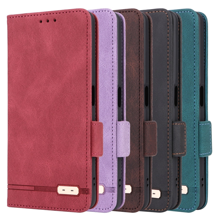 For OnePlus Ace 3 5G Magnetic Clasp Leather Phone Case(Brown) by buy2fix